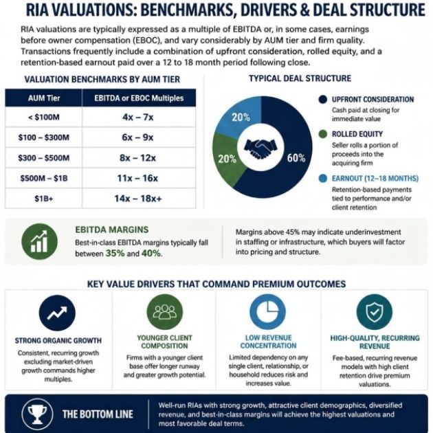 RIA & Wealth Management M&A industry Overview Graphic